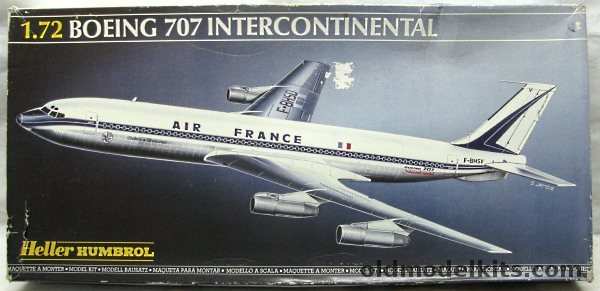 Heller 1/72 Boeing 707-300B Intercontinental - TWA / BOAC / Air France, 80305 plastic model kit